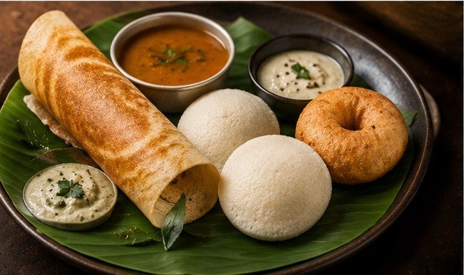 South Indian Breakfast Feast at Hotel Graama